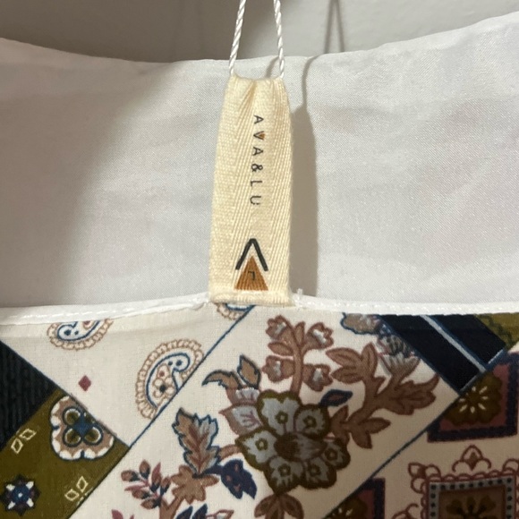 Ava & Lu Teen Girl Large 20 Patchwork Jumper Dress Printed Boho Sleeveless New - Picture 6 of 7